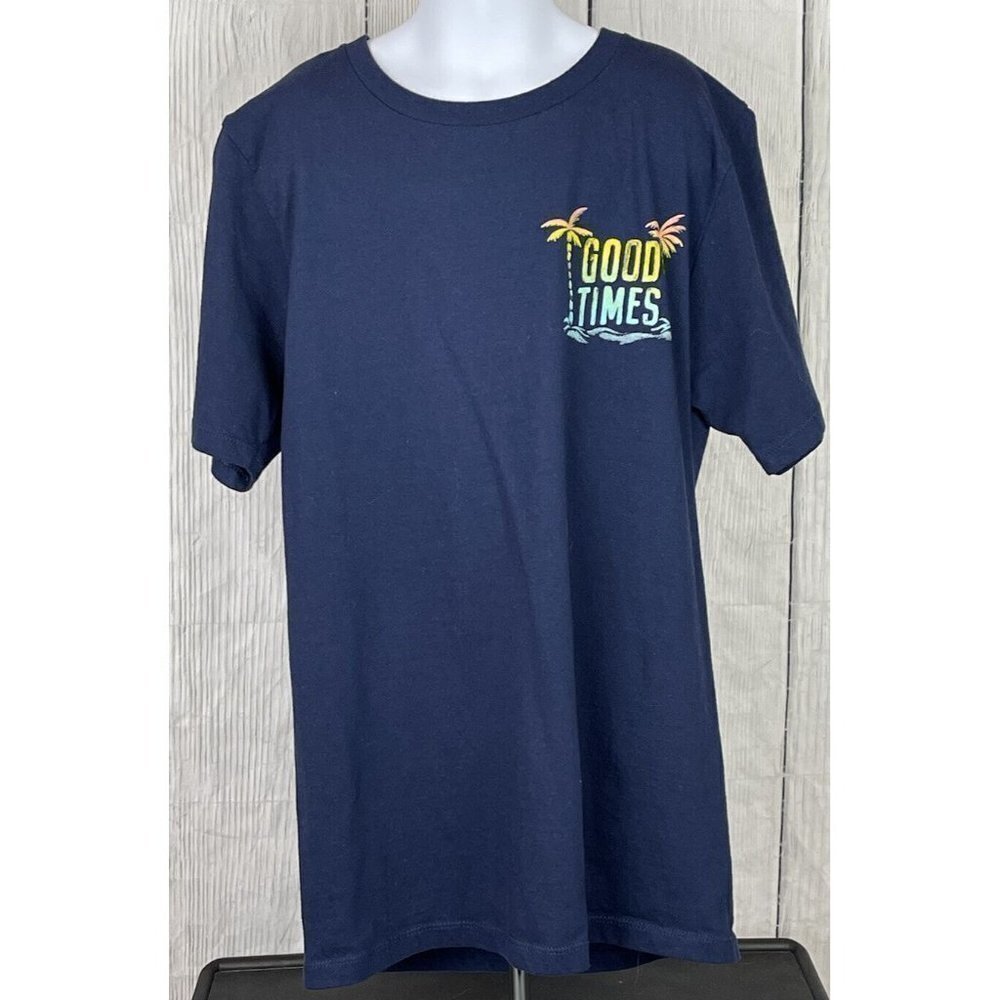 Capsule Boys Large Blue Short Sleeve T-Shirt "Good Times" Surf Beach